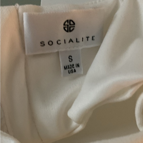 Socialite Women's Cut-out Bodycon Sleeveless Midi Dress in White small - Picture 3 of 8